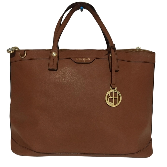 henri bendel Handbags - Henri Bendel: Large, leather brown satchel. Used